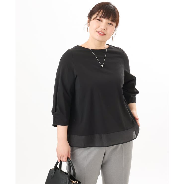 【大きいサイズ】裾シア―カットソー | eur3 | 詳細画像21 