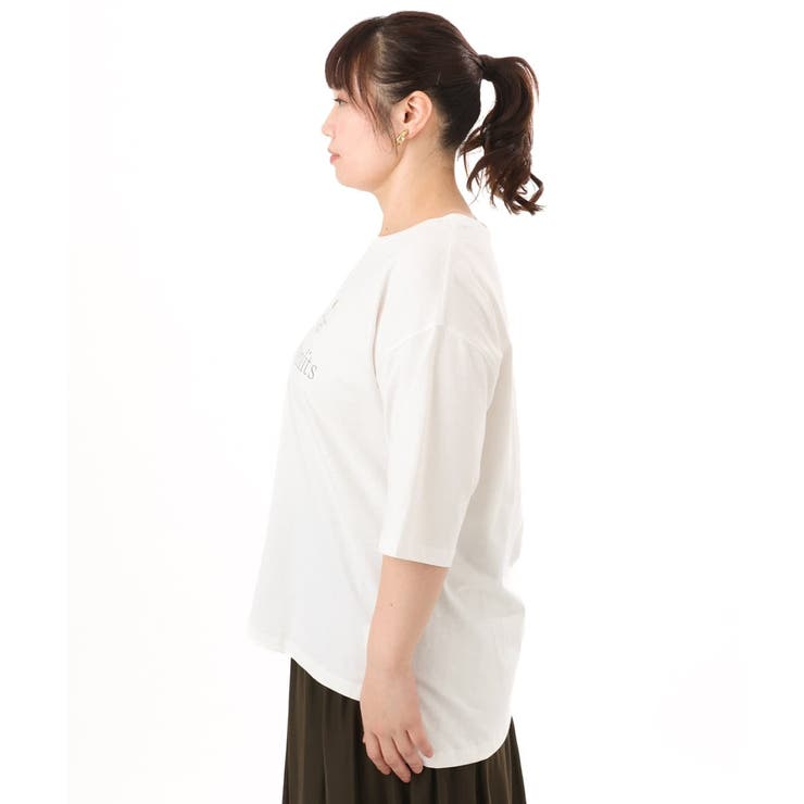 【大きいサイズ】コットンロゴTシャツ | eur3 | 詳細画像19 