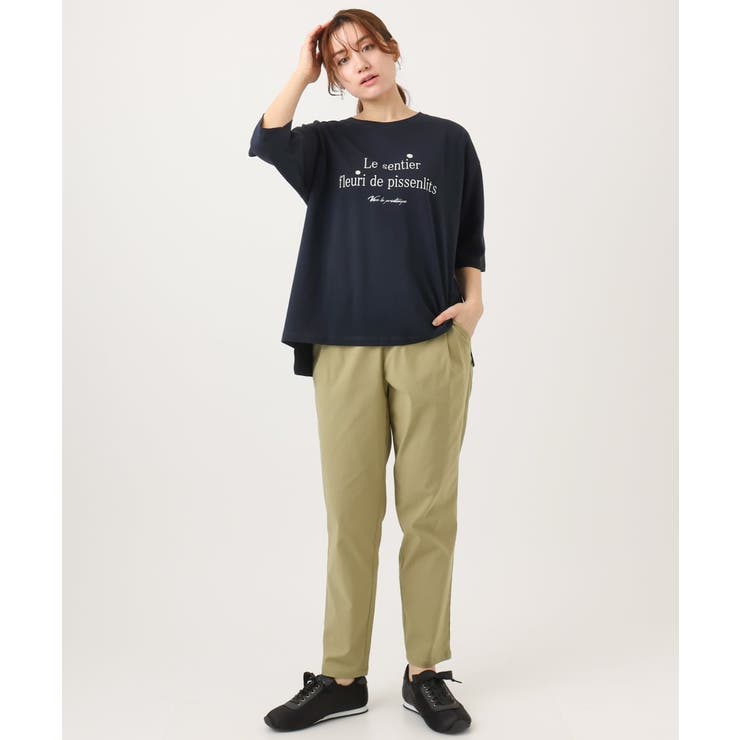 【大きいサイズ】コットンロゴTシャツ | eur3 | 詳細画像2 