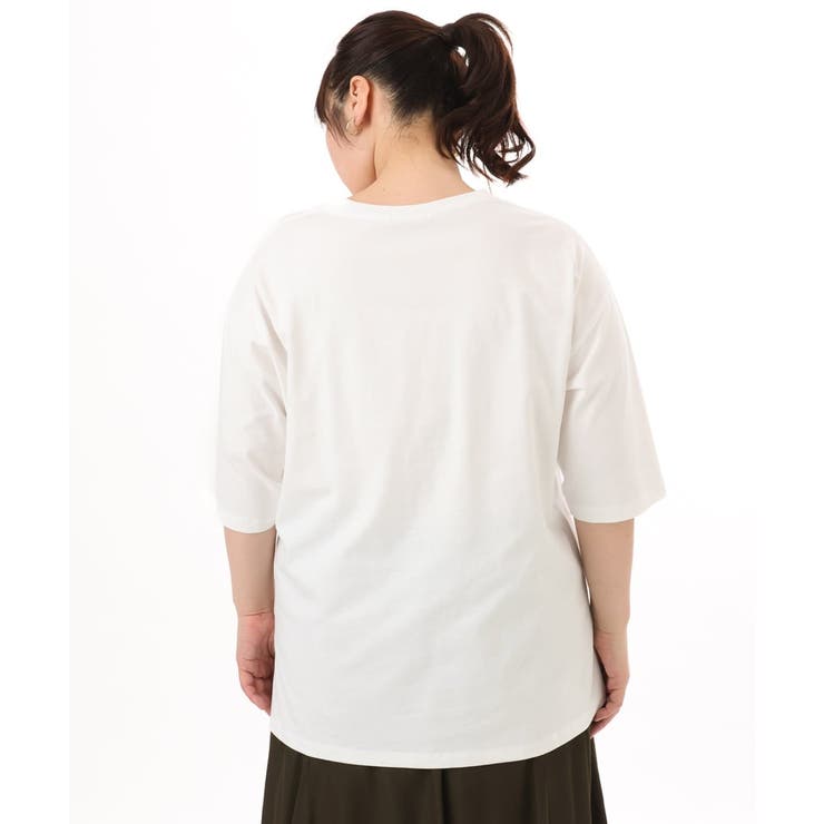 【大きいサイズ】コットンロゴTシャツ | eur3 | 詳細画像20 