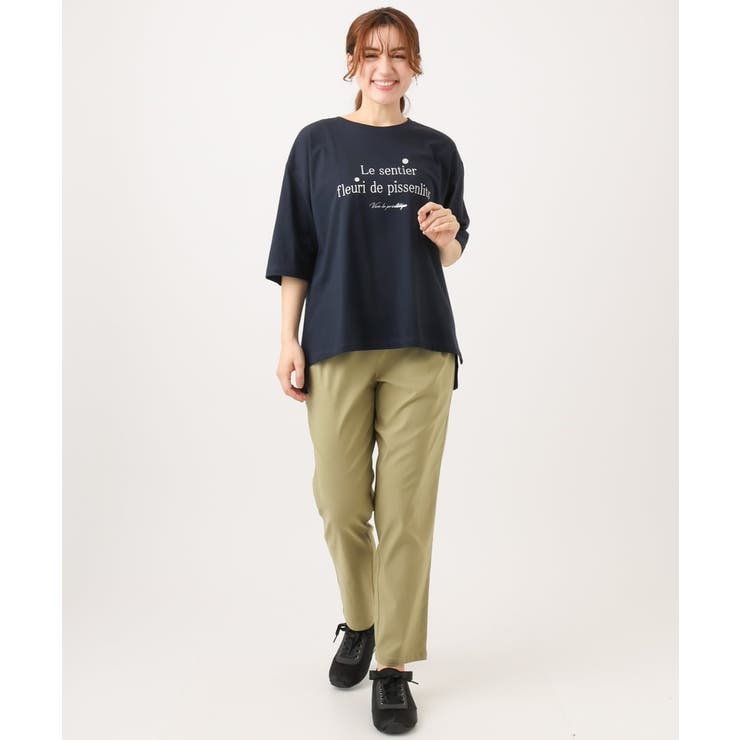 【大きいサイズ】コットンロゴTシャツ | eur3 | 詳細画像3 