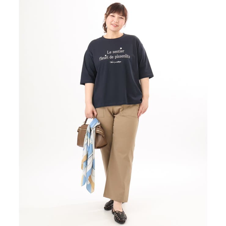 【大きいサイズ】コットンロゴTシャツ | eur3 | 詳細画像9 