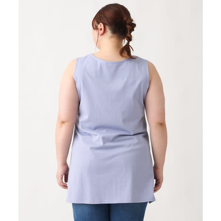 【大きいサイズ】コットンロングタンクトップ | eur3 | 詳細画像5 