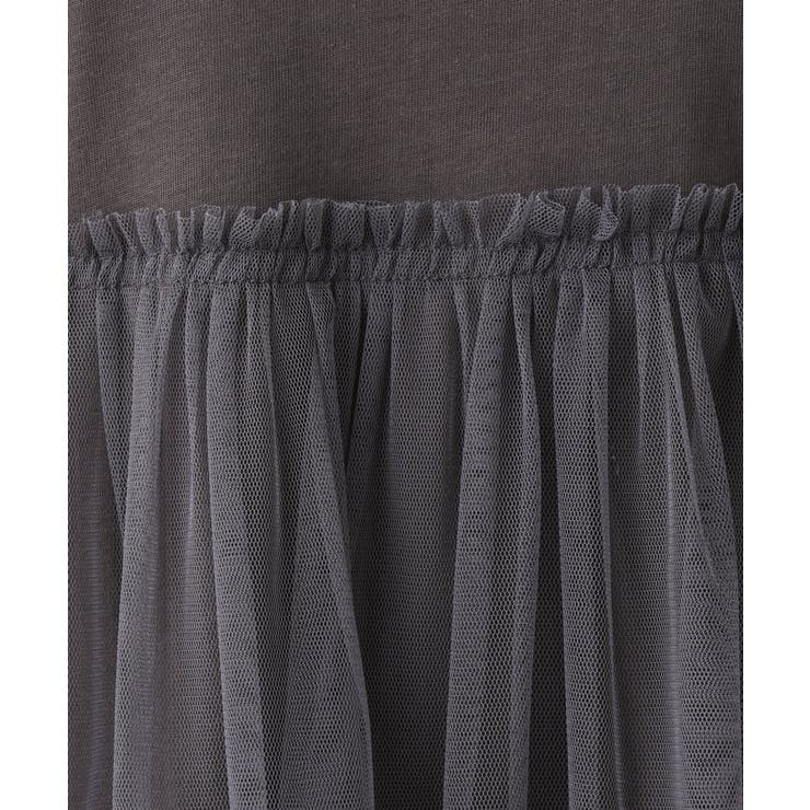 【大きいサイズ】チュールギャザーコンビチュニック | eur3 | 詳細画像12 