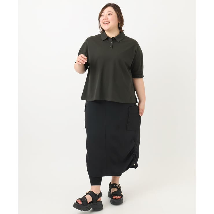 【大きいサイズ】カノコ半袖ポロシャツ | eur3 | 詳細画像12 