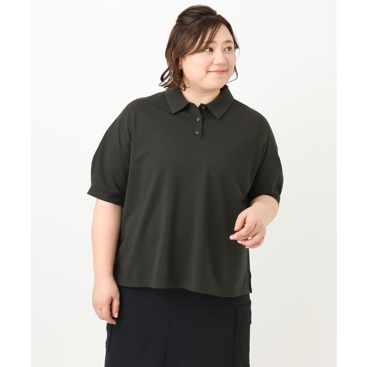 【大きいサイズ】カノコ半袖ポロシャツ | eur3 | 詳細画像4 