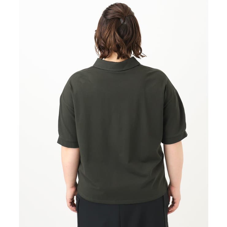 【大きいサイズ】カノコ半袖ポロシャツ | eur3 | 詳細画像6 