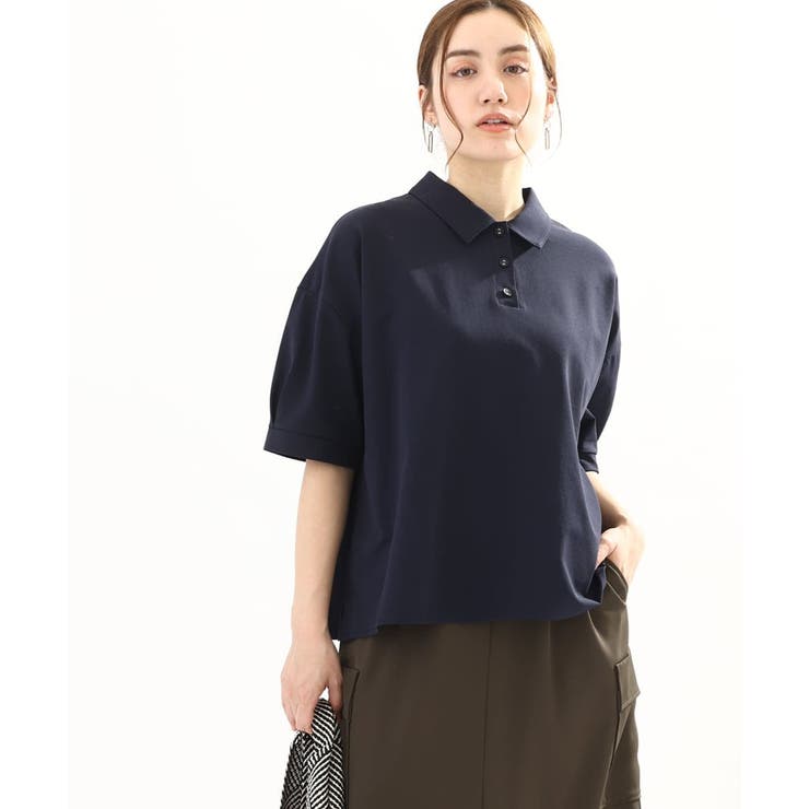 ネイビー(57) | 【大きいサイズ】カノコ半袖ポロシャツ | eur3