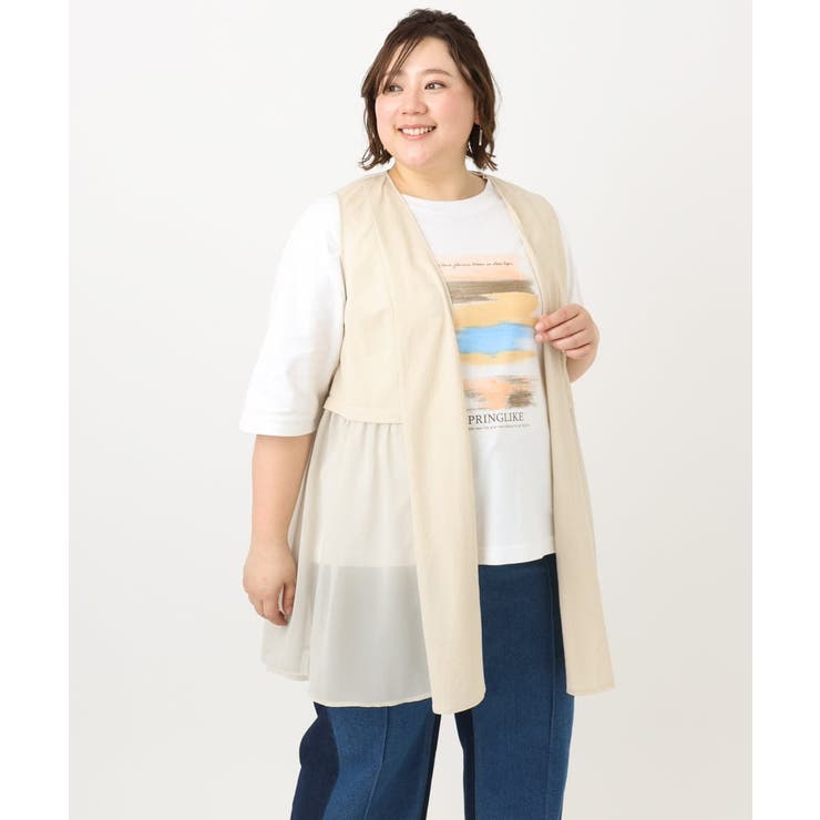 【大きいサイズ】コットンプリントTシャツ | eur3 | 詳細画像13 