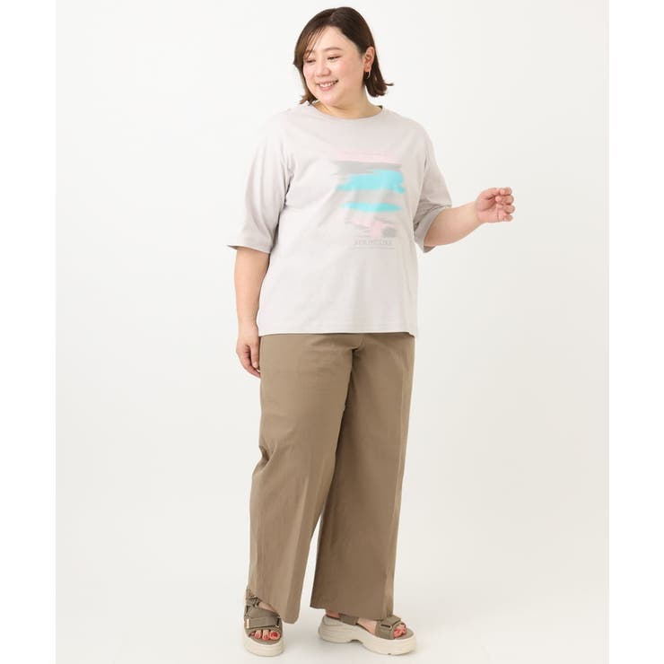 【大きいサイズ】コットンプリントTシャツ | eur3 | 詳細画像21 