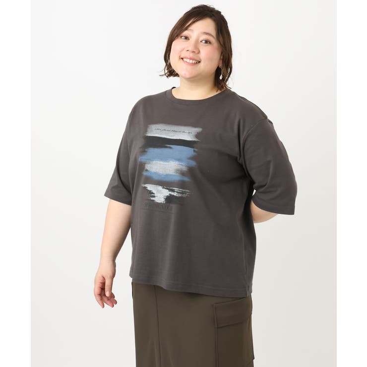 【大きいサイズ】コットンプリントTシャツ | eur3 | 詳細画像28 