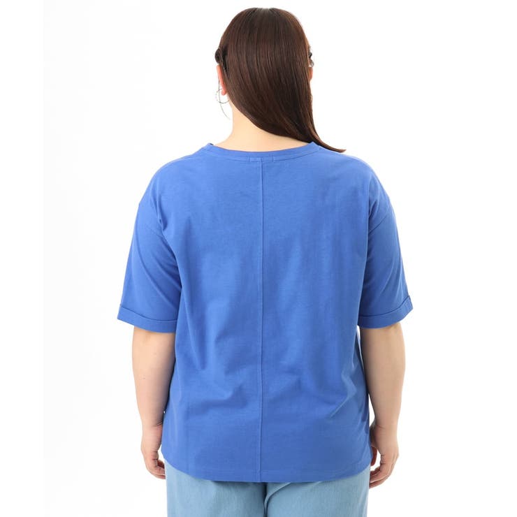 【大きいサイズ/接触冷感/UVカット】ドロップショルダーコットンTシャツ | eur3 | 詳細画像14 