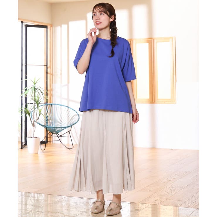 【大きいサイズ/接触冷感/UVカット】ドロップショルダーコットンTシャツ | eur3 | 詳細画像26 