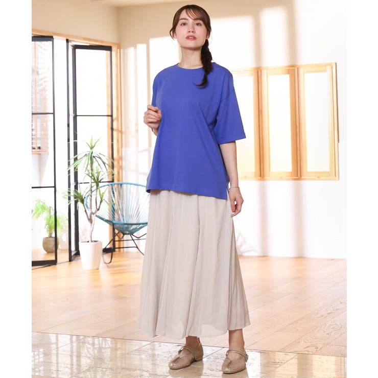 【大きいサイズ/接触冷感/UVカット】ドロップショルダーコットンTシャツ | eur3 | 詳細画像28 