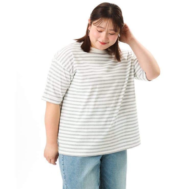 【大きいサイズ/接触冷感/UVカット】ドロップショルダーコットンTシャツ | eur3 | 詳細画像30 