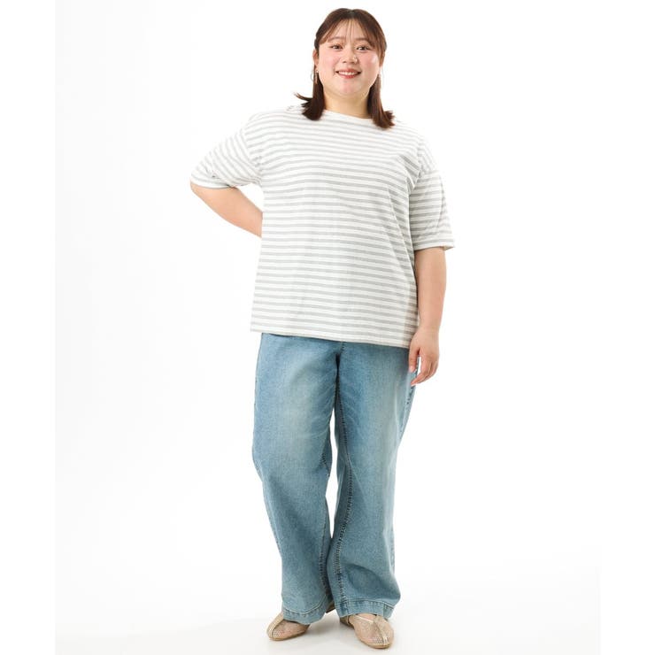 【大きいサイズ/接触冷感/UVカット】ドロップショルダーコットンTシャツ | eur3 | 詳細画像32 