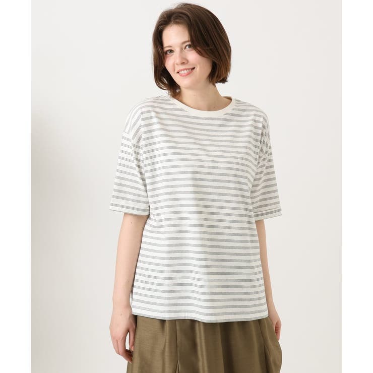 【大きいサイズ/接触冷感/UVカット】ドロップショルダーコットンTシャツ | eur3 | 詳細画像33 