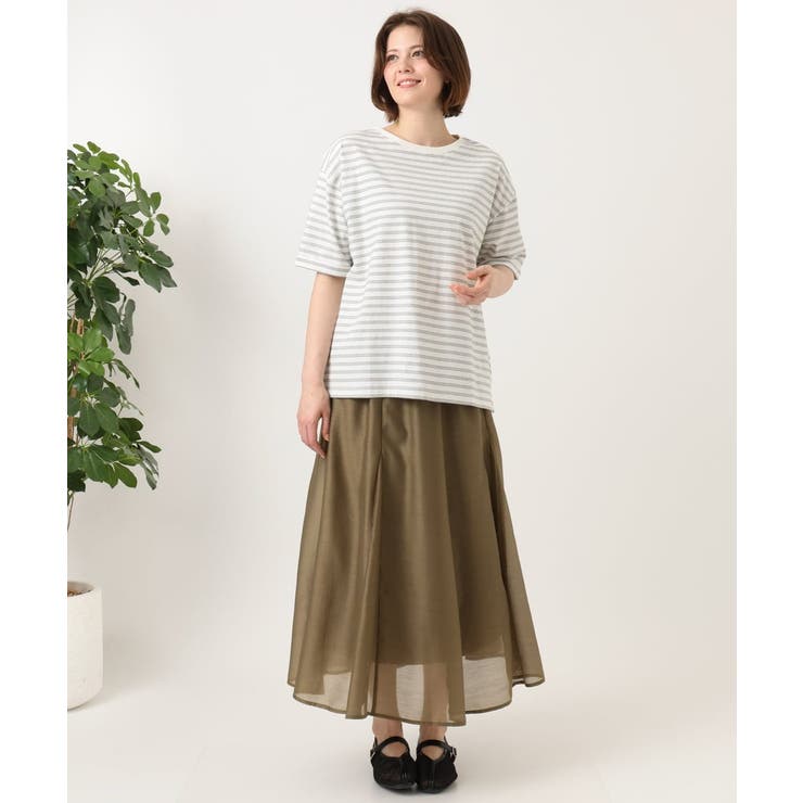 【大きいサイズ/接触冷感/UVカット】ドロップショルダーコットンTシャツ | eur3 | 詳細画像35 