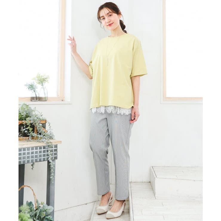 【大きいサイズ/接触冷感/UVカット】ドロップショルダーコットンTシャツ | eur3 | 詳細画像5 