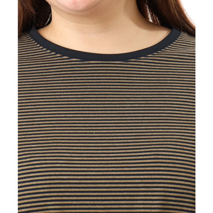【大きいサイズ】ボーダーTシャツ | eur3 | 詳細画像10 