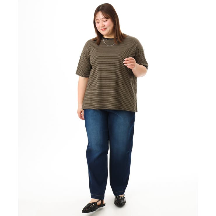 【大きいサイズ】ボーダーTシャツ | eur3 | 詳細画像15 