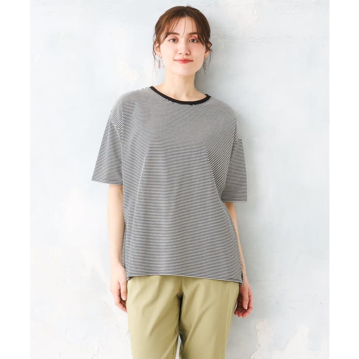 【大きいサイズ】ボーダーTシャツ | eur3 | 詳細画像16 