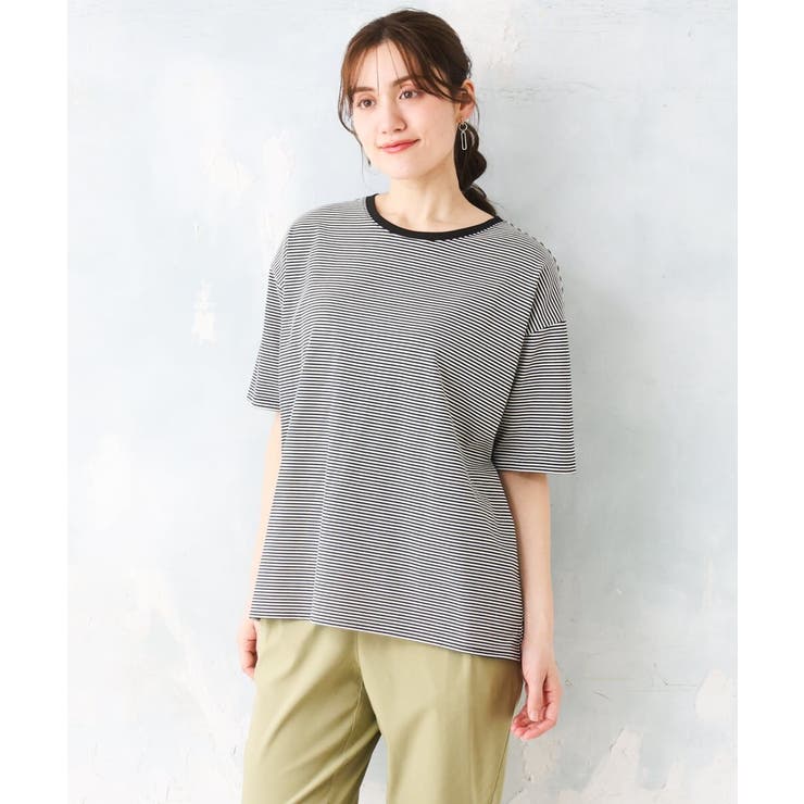 【大きいサイズ】ボーダーTシャツ | eur3 | 詳細画像17 