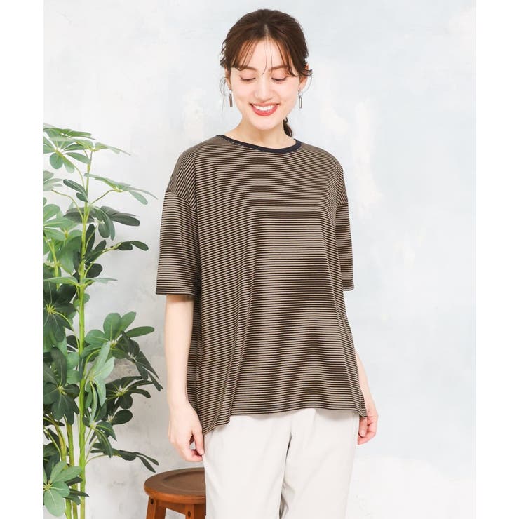 【大きいサイズ】ボーダーTシャツ | eur3 | 詳細画像4 