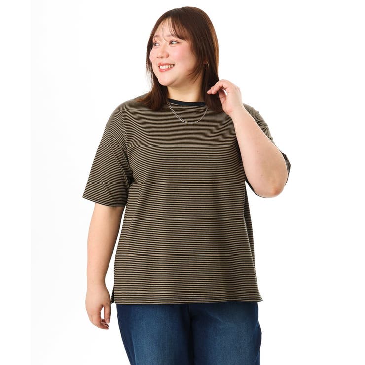 【大きいサイズ】ボーダーTシャツ | eur3 | 詳細画像6 