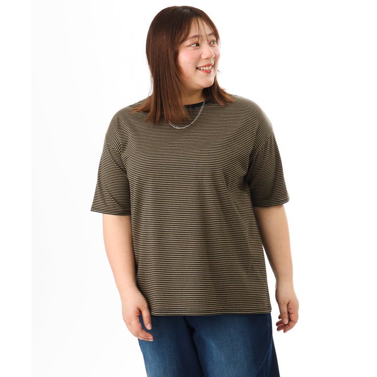 【大きいサイズ】ボーダーTシャツ | eur3 | 詳細画像7 