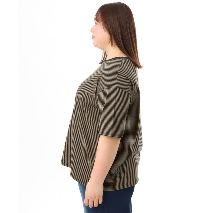 【大きいサイズ】ボーダーTシャツ | eur3 | 詳細画像8 