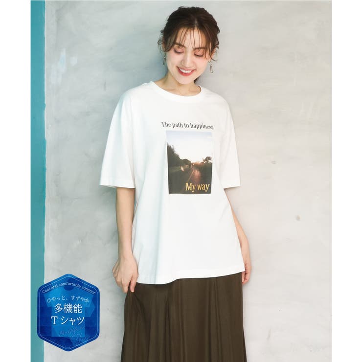 【大きいサイズ/機能素材】フォトプリントTシャツ | eur3 | 詳細画像1 
