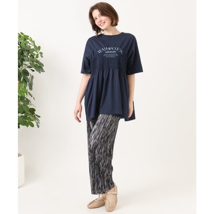 【大きいサイズ/機能素材】シャーリングロゴTシャツ | eur3 | 詳細画像10 