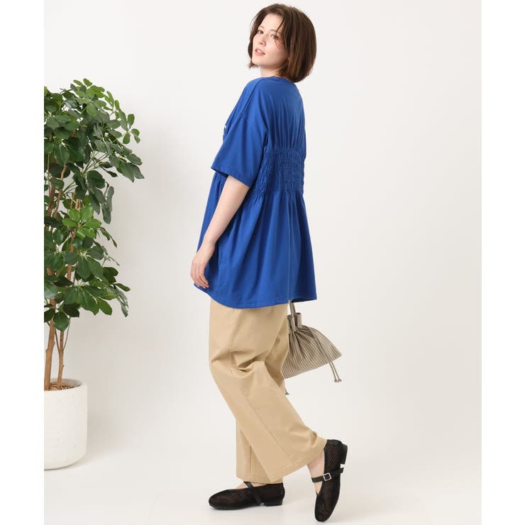 【大きいサイズ/機能素材】シャーリングロゴTシャツ | eur3 | 詳細画像4 