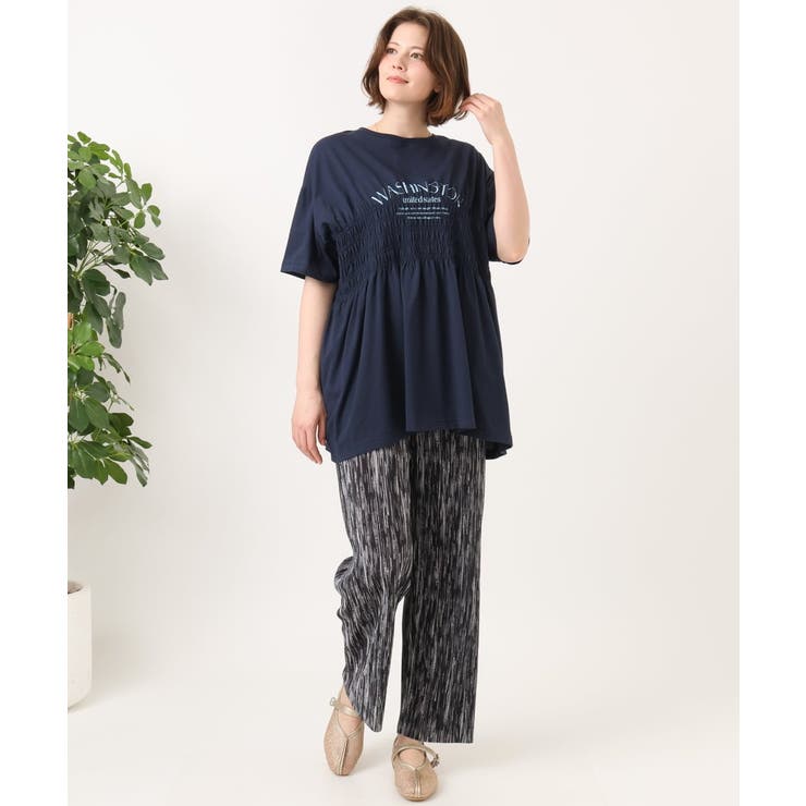 【大きいサイズ/機能素材】シャーリングロゴTシャツ | eur3 | 詳細画像8 