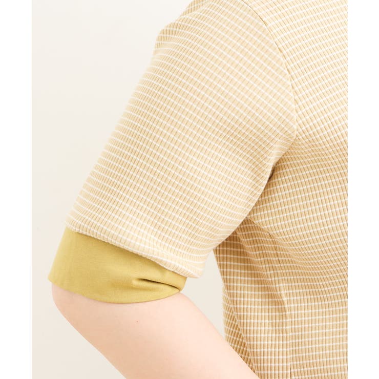 【大きいサイズ】テレコボーダーカットソー | eur3 | 詳細画像6 