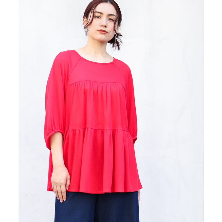 【大きいサイズ】ティアードカットソー | eur3 | 詳細画像1 