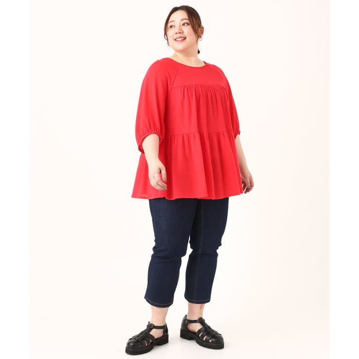 【大きいサイズ】ティアードカットソー | eur3 | 詳細画像12 