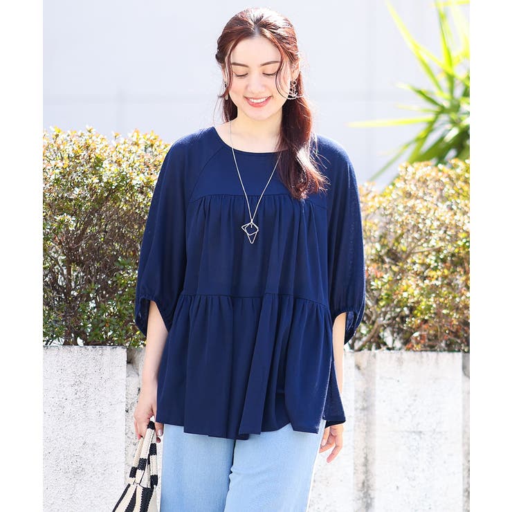 【大きいサイズ】ティアードカットソー | eur3 | 詳細画像14 