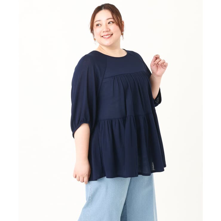 【大きいサイズ】ティアードカットソー | eur3 | 詳細画像17 