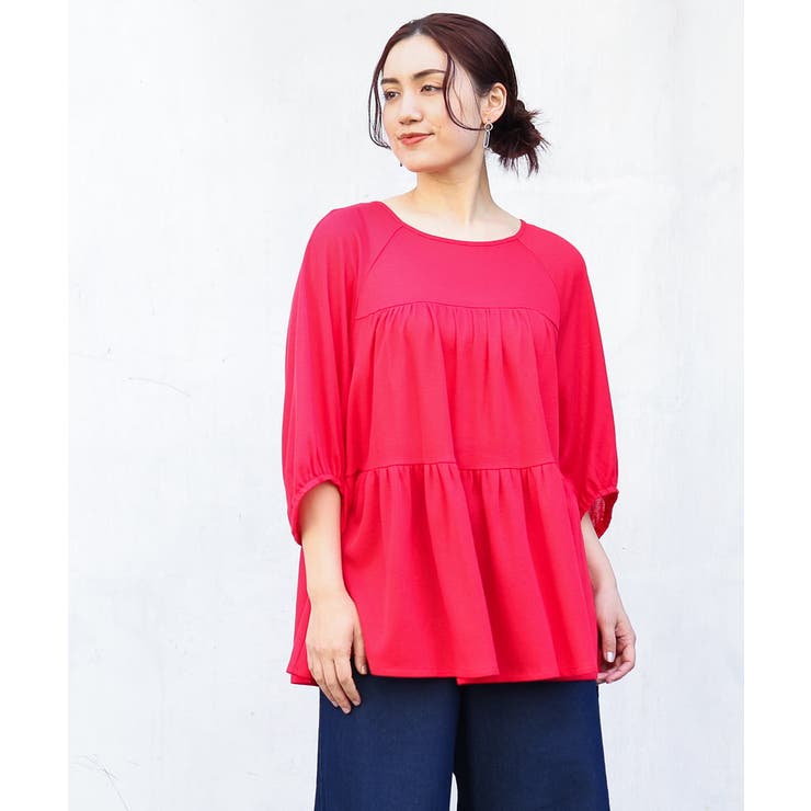 【大きいサイズ】ティアードカットソー | eur3 | 詳細画像2 