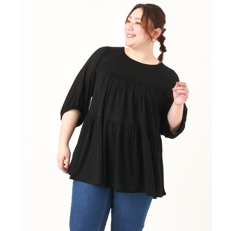 【大きいサイズ】ティアードカットソー | eur3 | 詳細画像22 