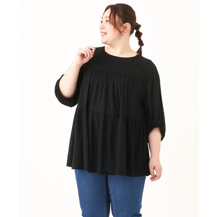 【大きいサイズ】ティアードカットソー | eur3 | 詳細画像23 