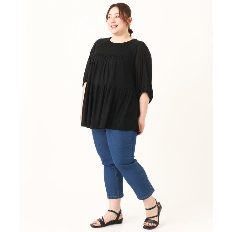 【大きいサイズ】ティアードカットソー | eur3 | 詳細画像25 