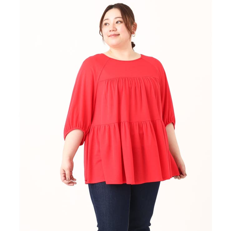 【大きいサイズ】ティアードカットソー | eur3 | 詳細画像5 