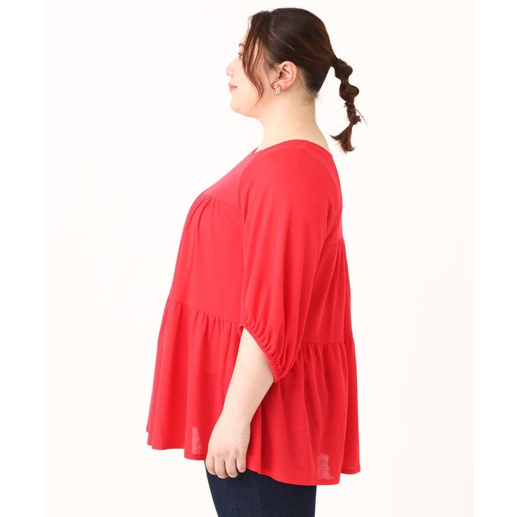 【大きいサイズ】ティアードカットソー | eur3 | 詳細画像6 