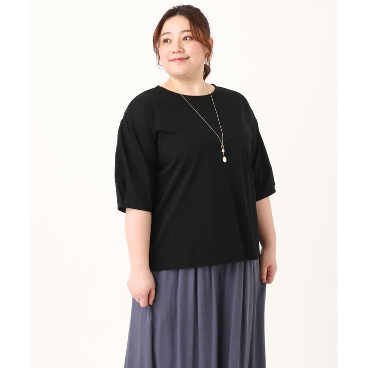 【大きいサイズ】コクーンスリーブカットソー | eur3 | 詳細画像20 