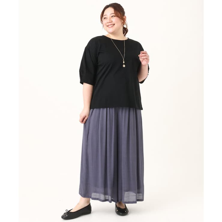 【大きいサイズ】コクーンスリーブカットソー | eur3 | 詳細画像23 