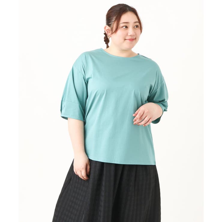 【大きいサイズ】コクーンスリーブカットソー | eur3 | 詳細画像6 