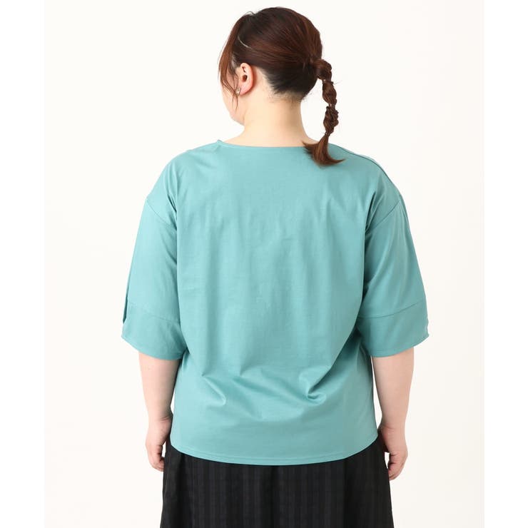 【大きいサイズ】コクーンスリーブカットソー | eur3 | 詳細画像8 